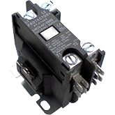 1 Pole 40 AMP Heavy Duty Enclosed AC Contactor | Protactor Replacement For Virtually All Residential 1 Pole Models Rated at 40 Amps or Less With 24 Volt Coils