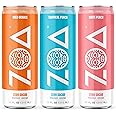 ZOA Zero Sugar Energy Drinks, Tropical Taste Pack - Sugar Free with Electrolytes, Healthy Vitamin C, Amino Acids, Essential B-Vitamins, and Caffeine from Green Tea - 12 Fl Oz (Pack Of 36)
