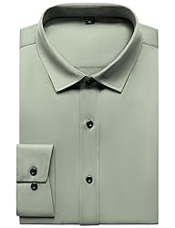 JEMITOP Men's Stretch Wrinkle Free Dress Shirts