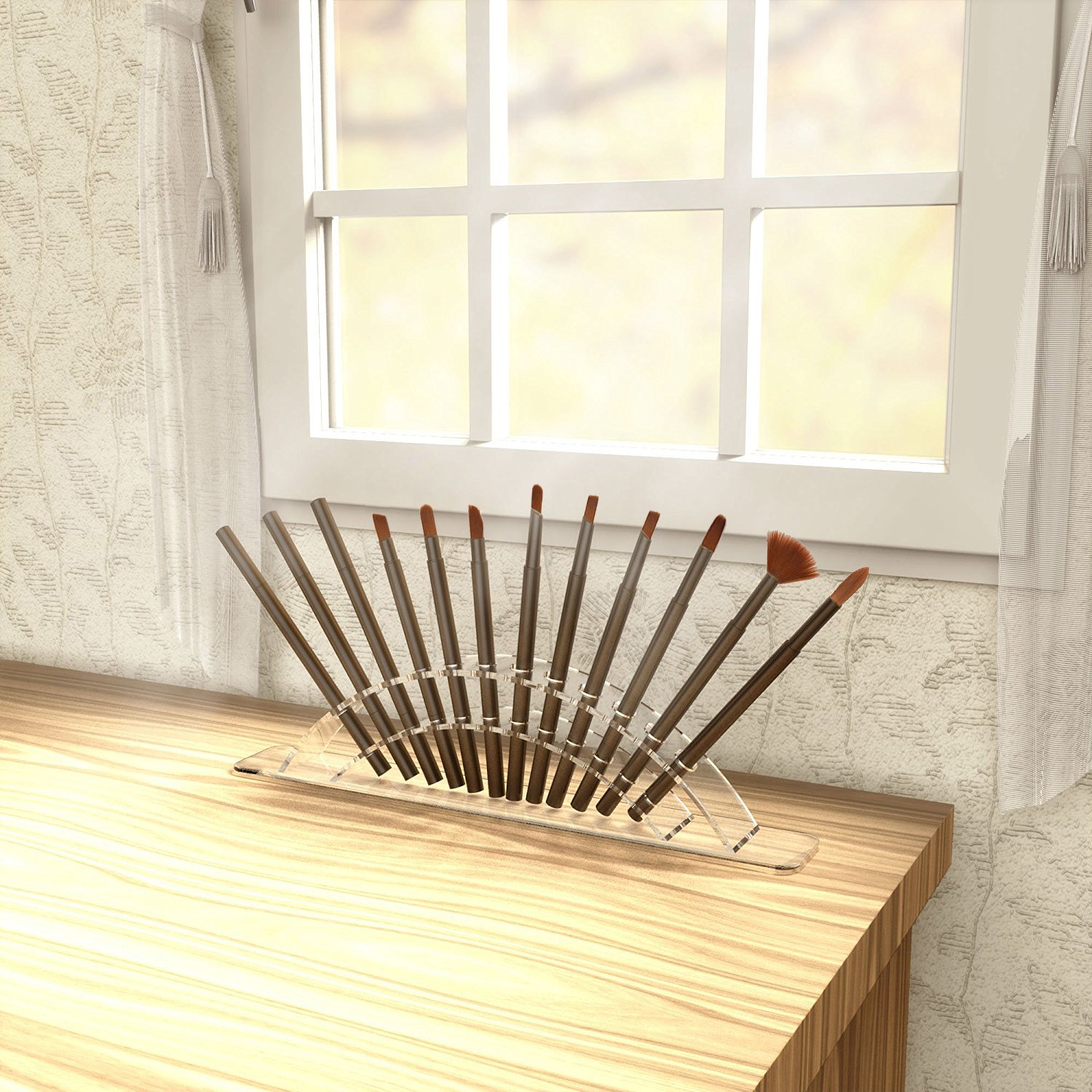Boxalls Eyebrow pencil Shelf Make up BrEUhes Set Dryer Organizer Holder Stand Shelf Gift
