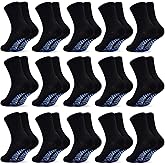 SkiBeaut 15 Pairs Toddler Socks, Kids Gripper Non Slip Toddlers Boy Girls Anti Skid Socks for 1-10 Years