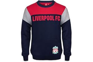 LIVERPOOL F.C. Liverpool FC Official Soccer Gift Boys Crest Sweatshirt Top Navy 6-7 Years