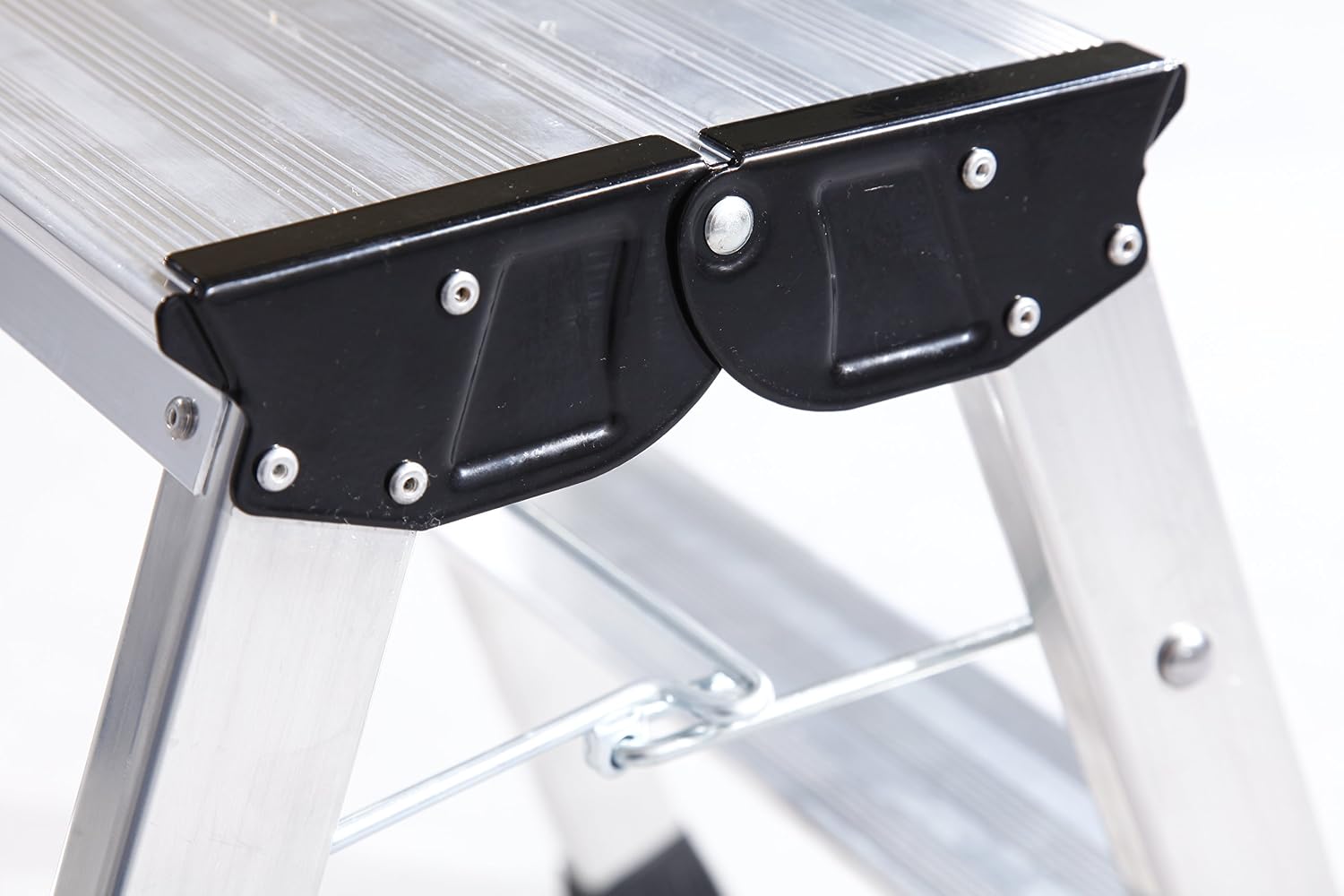 Krause 130068 Folding Steps 2 x 3 Steps Aluminium with Roll-Stop, Silver, 2 x 3 Stufen - Image 4