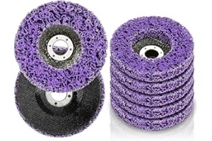 WICHEMI 4-1/2" x 7/8" Strip Disc Stripping Wheel 5 Pack Disc Paint Stripping Wheel for Angle Grinders Rust Remover Paint Stripping Disk Quick Remove Rust Paint Oxidation