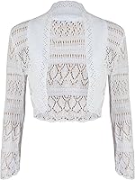 Augystre Cardigan à Paillettes Pour Femme - Court - Ouvert