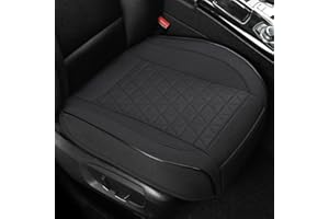 West Llama Linen Front Car Seat Cover Protector Anti-Slip Bottom Seat Cover Fits 95% of Vehicles,Wrapping Around The Bottom,Triangular Pattern(Black-2Pcs)