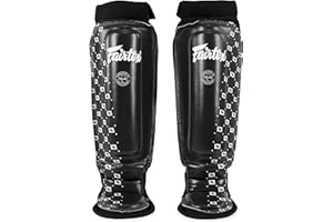 Fairtex SP6 Muay Thai Shin Guards for Men, Women, Kids | Shin Guards Made with Neoprene Material & are Premium, Lightweight &