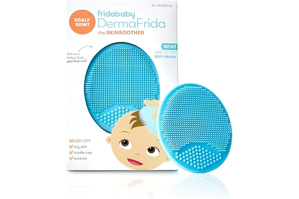 Frida Baby DermaFrida, The SkinSoother Baby Bath Brush, 2 Pack