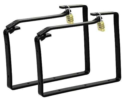 Universal Lockable Ladder Storage Brackets [Misc.]: Amazon.co.uk: DIY ...