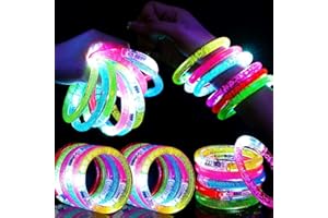 MIKULALA 90 Pcs Glow Sticks LED Bracelets, Glow in the Dark Party Supplies for Kids/Adults, Flashing Light up Toys Goodie Bags Stuffers, Halloween Neon Accessories Carnival Birthday Concert Party Favors