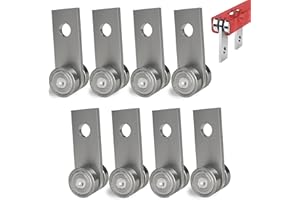 8pcs Bearing Trolley Assembly for Unistrut Trolley 1-5/8" Wide and All 1-5/8" or Taller Strut Channel, 2 Wheel Trolley Assemb