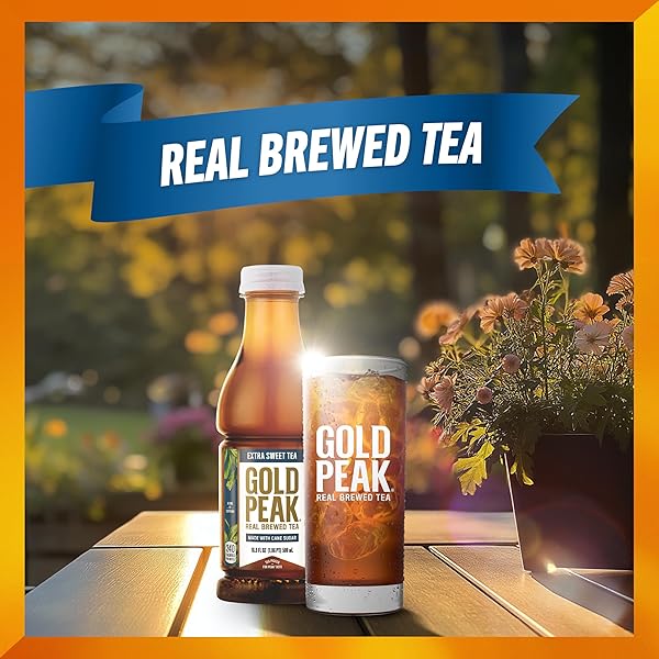 GOLD PEAK EXTRA SWEET ICED TEA, SWEET TEA BOTTLES, 16.9 FL OZ, 6 PACK