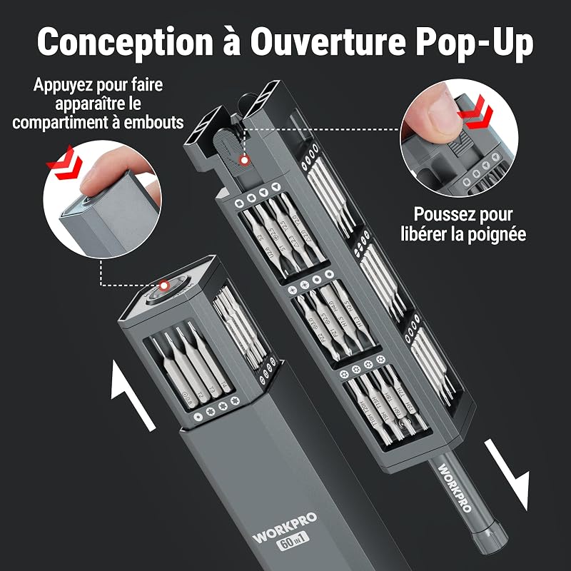 60 en 1 Tournevis de Précision Portable