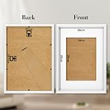 wyewye A4 Frame Wooden Frame with A5 Mount White Plexiglass Wall Tabletop view 2