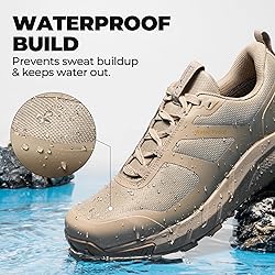 NORTIV 8 Men's Waterproof Hiking Shoes Lightweight