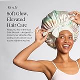 Kitsch XL Satin Bonnet for Sleeping Aura - Adjustable, Soft Frizz Prevention view 2
