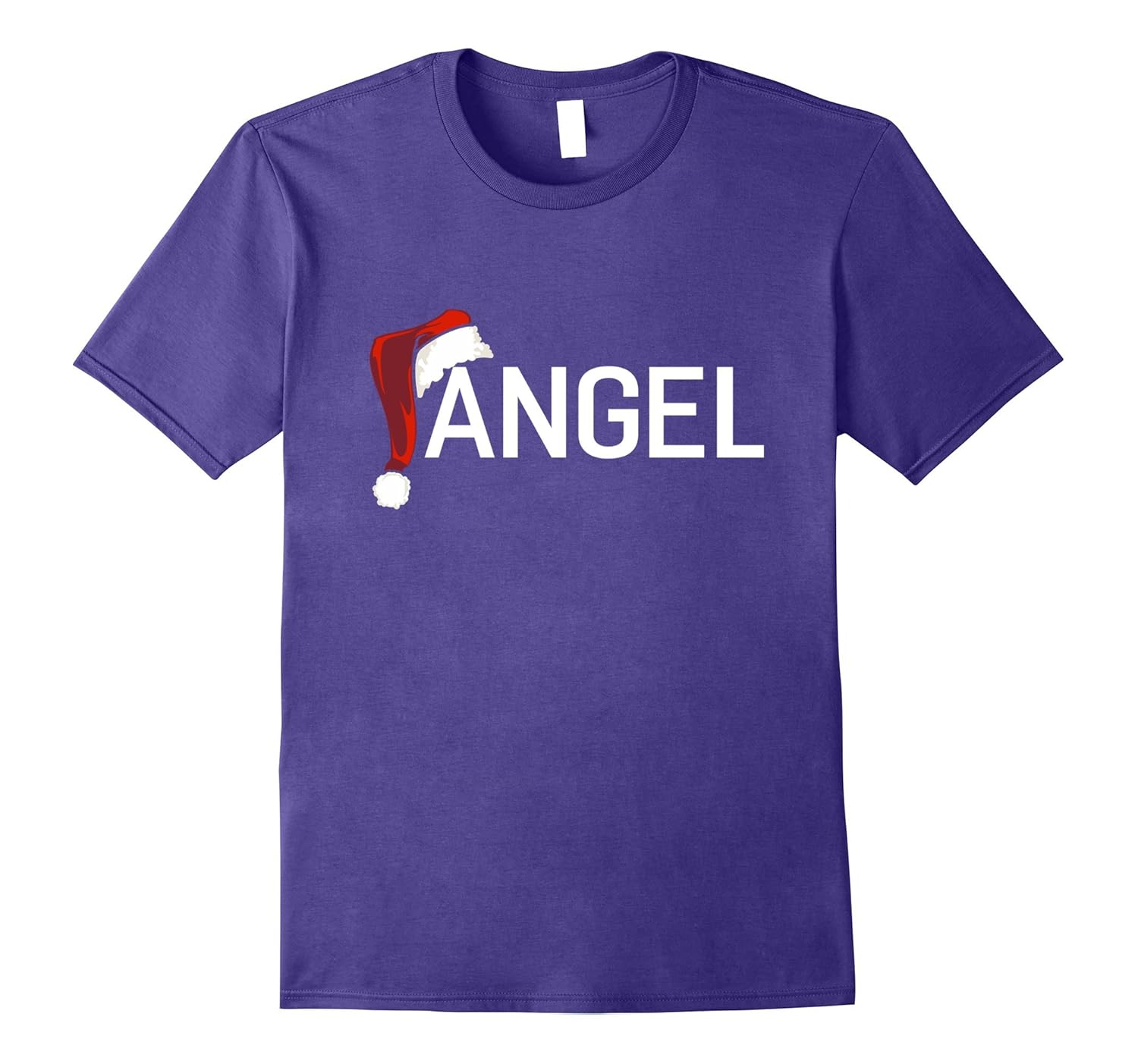 My Personalized Christmas Santa Hat Name Angel T-shirt-ANZ