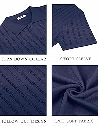 COOFANDY Mens Button Up Shirts Short Sleeve Casual