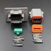 IBVIBV for Compatible with DT 8-pin 14-16AWG Flange Connector | Kit Solid Contacts