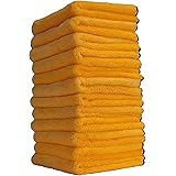 Chemical Guys MIC_506_12 Professional Grade Premium Microfiber Towels, Gold (16 Inch x 16 Inch) (Pack of 12)