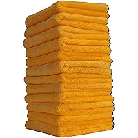 Chemical Guys MIC_506_12 Professional Grade Premium Microfiber Towels, Gold (16 Inch x 16 Inch) (Pack of 12)