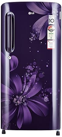 LG 190 L 3 Star Direct Cool Single Door Refrigerator(GL-B201APAW.APAZEBN, Purple