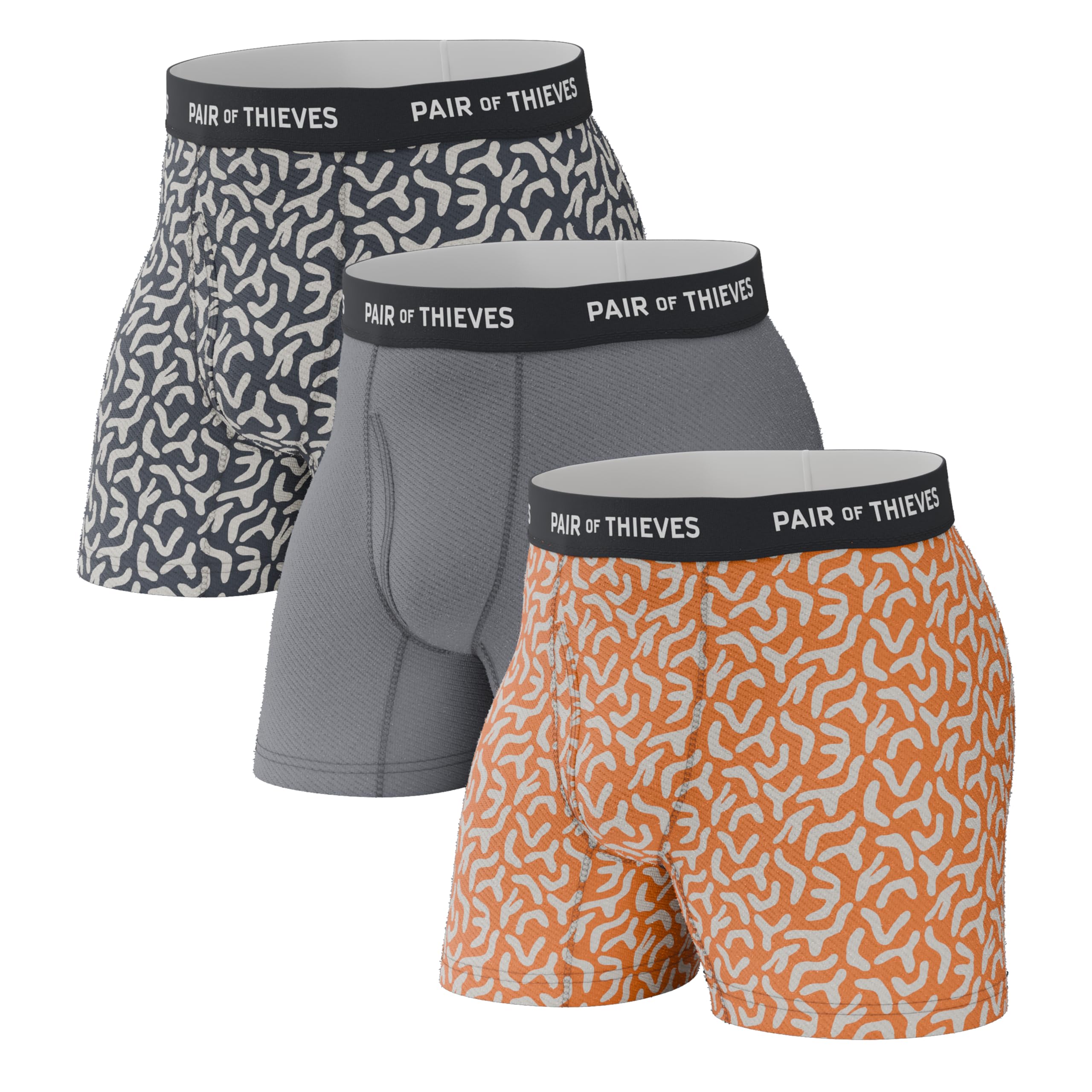 Photo 1 of Pair of Thieves Super Fit Boxer Briefs for Men - Ultra Soft, Breathable, Quick-Dry Mens Underwear with 4-Way Stretch (3 Pack) - Large - Zoo Trip