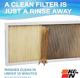 K&N 20x20x1 HVAC Furnace Air Filter Washable MERV 11 Lifetime Reusable HVC-12020 view 3