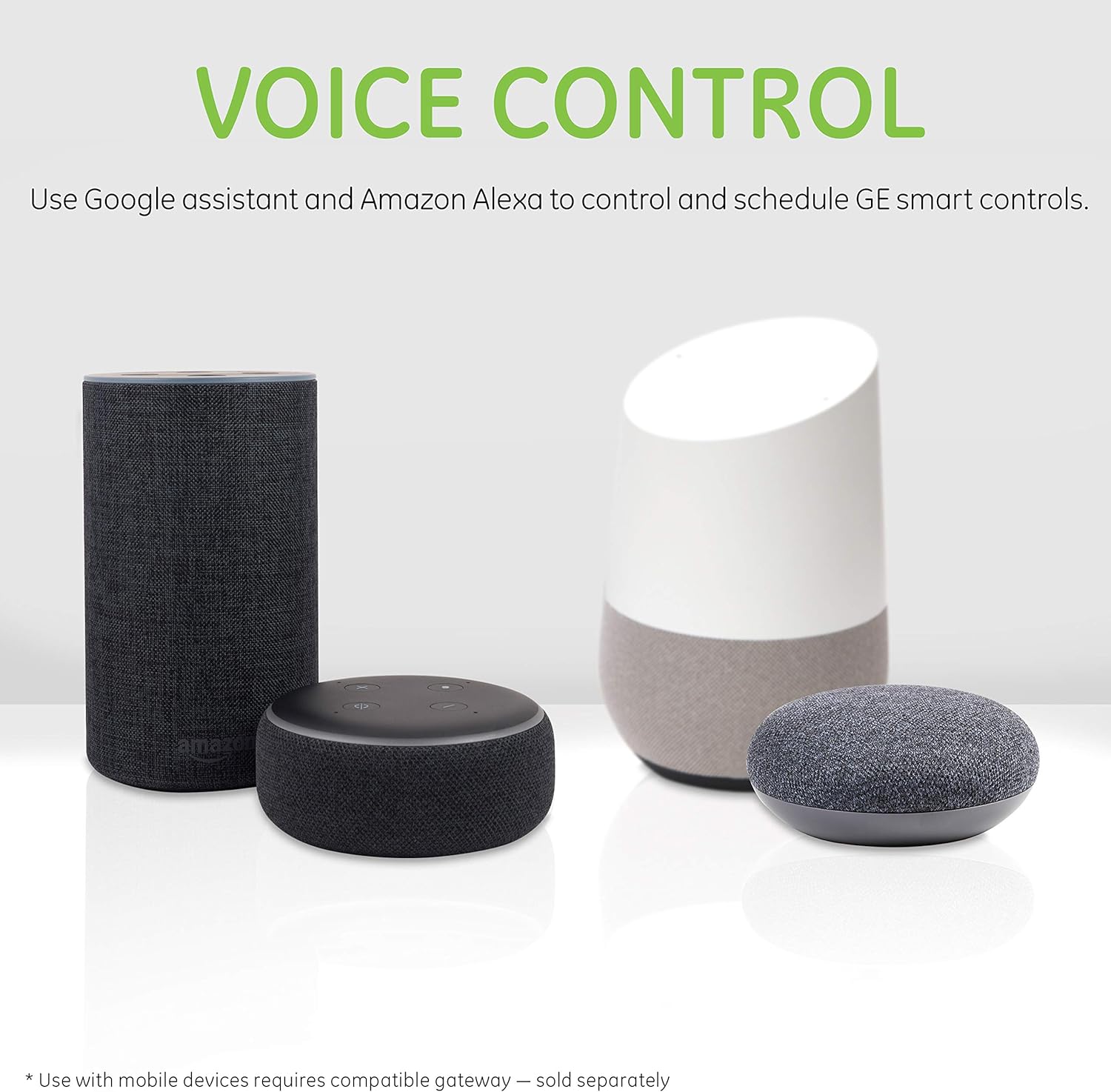 GE Enbrighten Z-Wave Plus Smart Light Dimmer, Works with Alexa, Google Assistant, 3-Way Compatible, ZWave Hub Required, Repeater/Range Extender, White & Light Almond, 14294 - - 