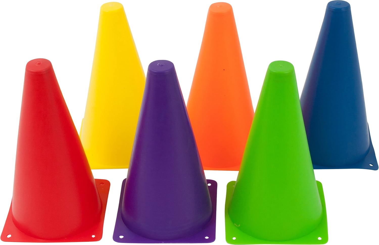 Trademark Innovations Plastic Cone Sports Training Gear, 9-Inch : Soccer Training Cones : Sports & Outdoors