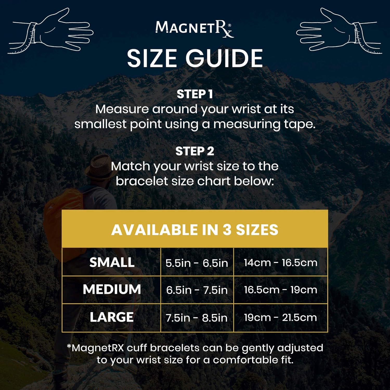 MagnetRX® Magnetic Therapy Bracelet Cuff - Twisted Cable Stainless Steel Bangle Magnetic Bracelets for Pain Relief, Balance & Energy - Elegant Golf Bracelet for Men & Women (Black | Small): Health & Personal Care