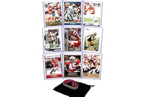G.O.A.T CHASER Ohio State Football Legends: J.T. Barrett, Bobby Hoying, Justin Fields, Archie Griffin, J.K. Dobbins, Eddie George, Chris Spielman, Andy Katzenmoyer, A.J. Hawk (9) Assorted Football Cards Gift Pack