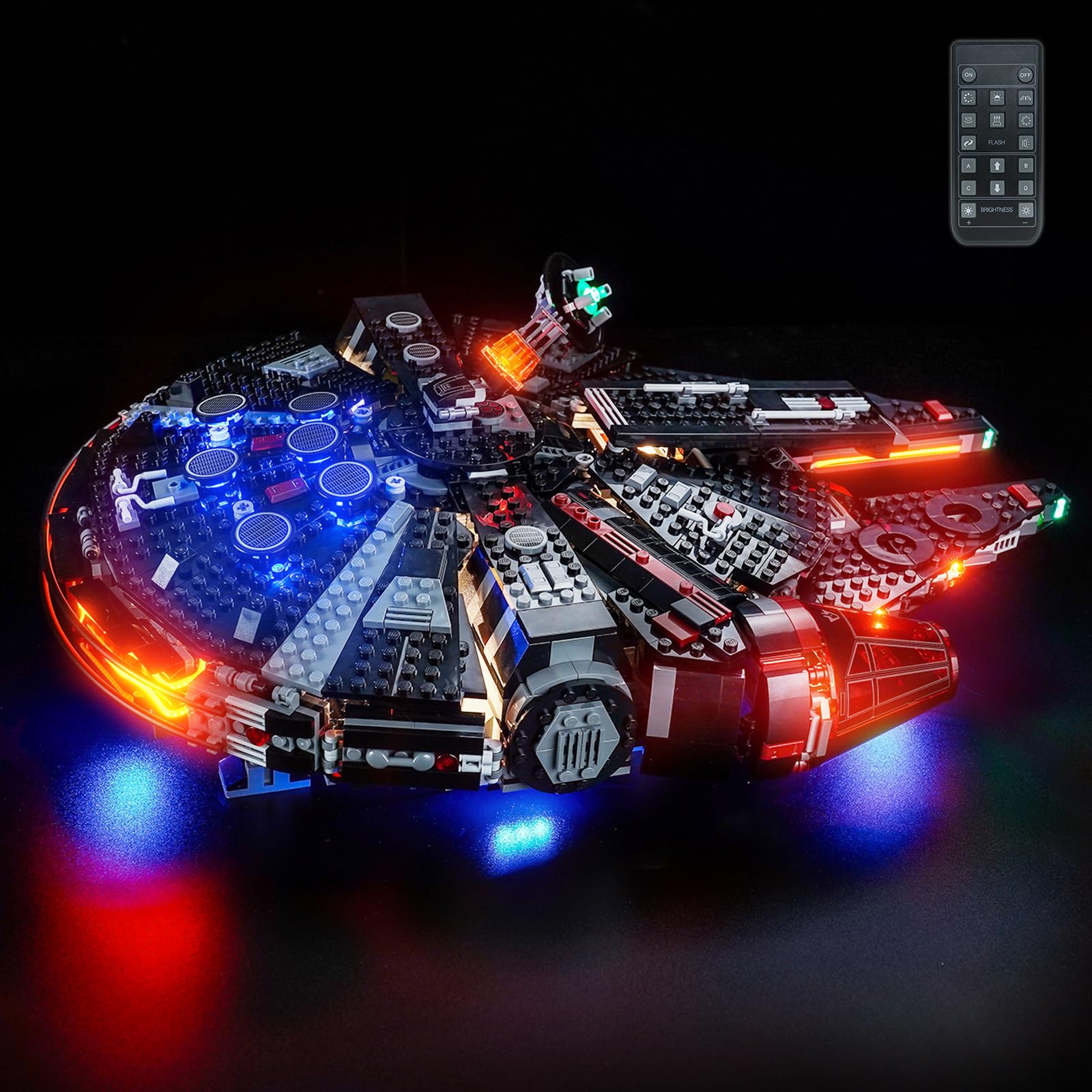 RC Light Kit for Lego The Dark Falcon, Lighting Set for Lego Star Wars 75389 The Dark Falcon Set - Not Include Models, Just Light Kit — image 1