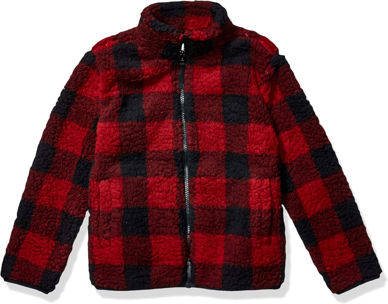 Produktbild Amazon Essentials Mädchen Girls Polar Fleece Jacke Jacket mit Reißverschluss rotkariert in 7 Farben für 2-13 Jahre Foto