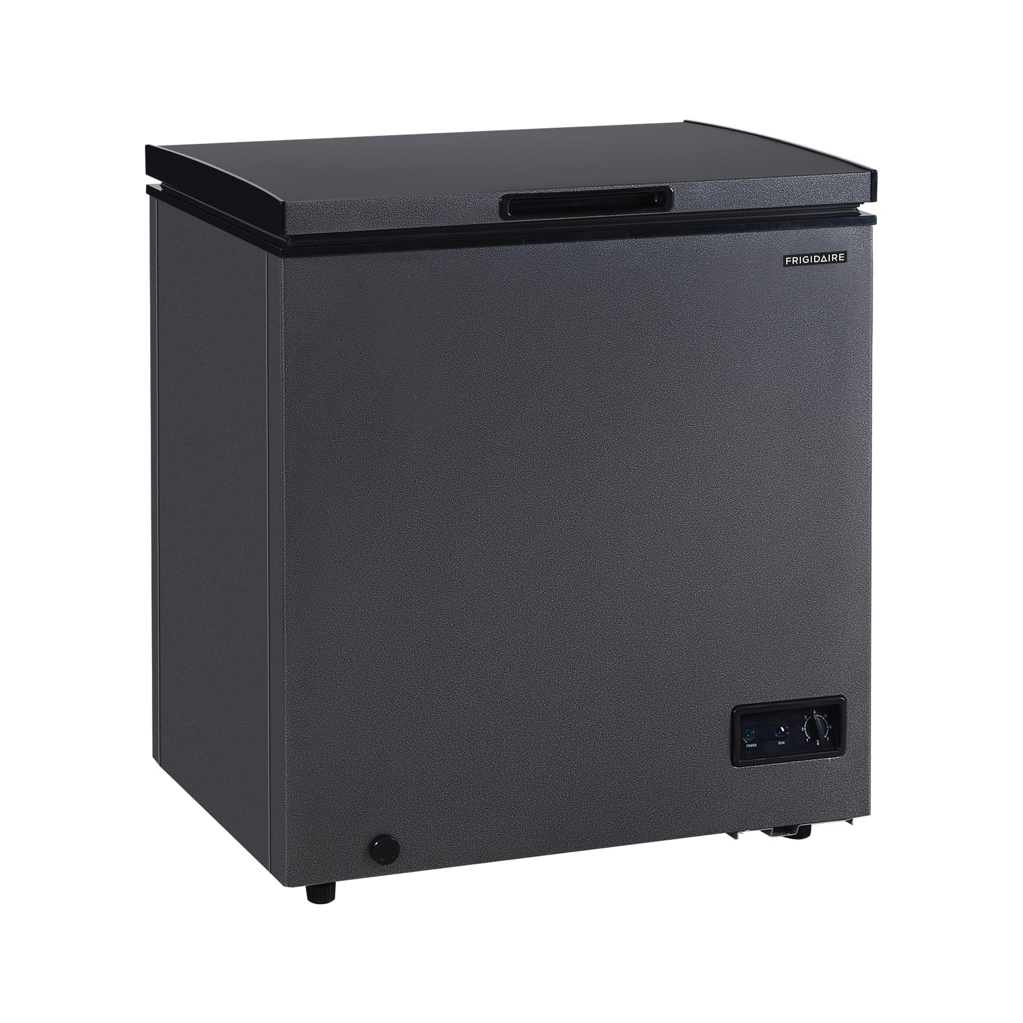 Frigidaire Chest Deep Freezer, 5 Cu. Ft. Capacity, Granita Rugged Design-Adjustable Thermostat-Removable Vinyl Coated Wire Basket-Easy Defrost Drain