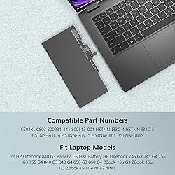 COWOOGMZ CS03XL Battery Replacement for HP