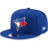 New Era Unisex-Adult MLB 9Fifty Team Color Primary Logo Adjustable Snapback Hat Cap One Size Fits All - Toronto Blue Jays Blue