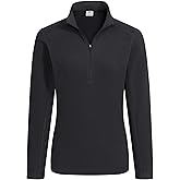 Pioneer Camp Women's Polartec Quarter Zip Fleece Pullover Running Lightweight Thermal Base Layer Long Sleeve Shirts