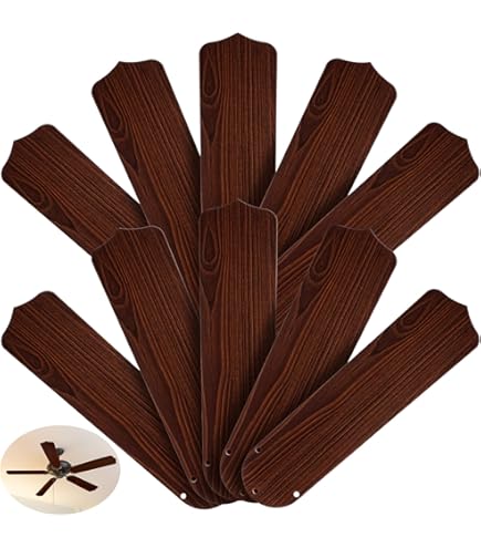 Fanimation B154WA 54 inch Blade: Buttonwood, Walnut, Set of 5