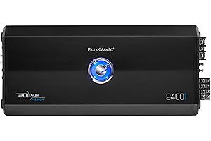 Planet Audio PL2400.4 Pulse 2400 Watt, 4 Channel, 2 to 8 Ohm Stable Class A/B, Full Range, Bridgeable, MOSFET Car Amplifier w