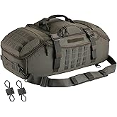 Hannibal Tactical 65L Large Duffle Bag, 3-in-1 Tactical Backpack MOLLE Pack for Sports, Gym, Outdoor, Olive Green
