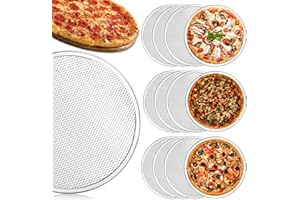 RHBLME 12 Pack 12 Inch Pizza Screen, Aluminum Alloy Nonstick Pizza Pan for Oven, Seamless Rim & Rust-Free, Pizza Baking Pan P