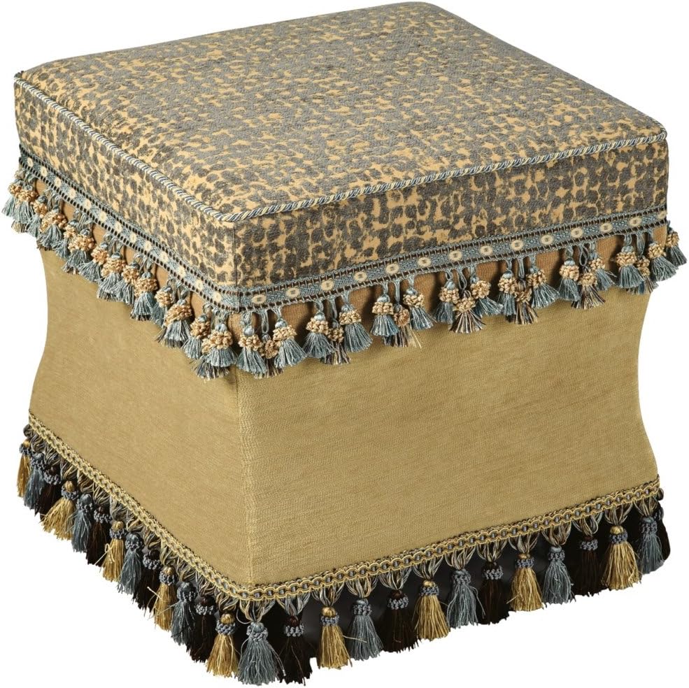 Powell Bombay Barcelona Ottoman in Multi Colored Kitchen & Dining