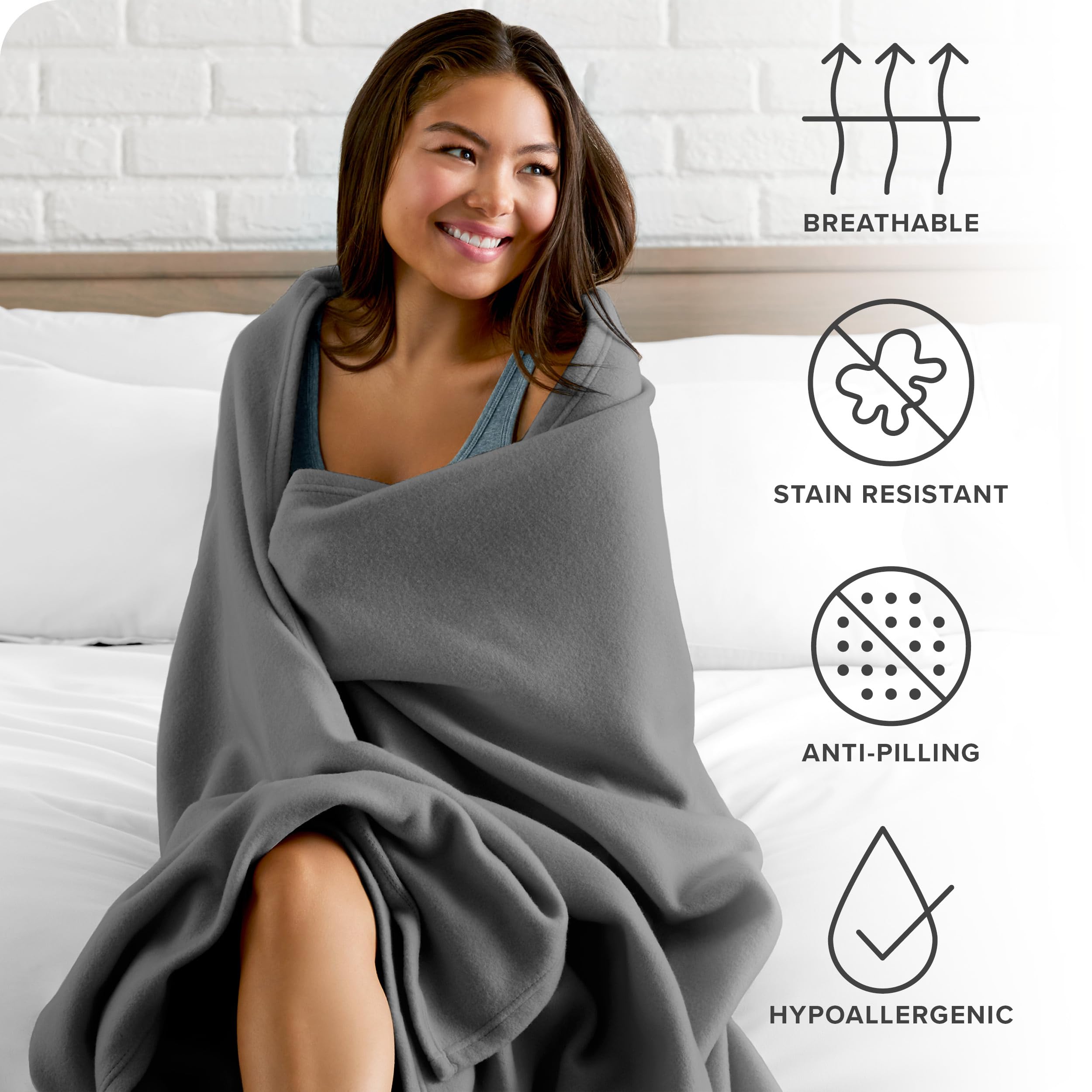 Bare Home Polar Fleece Blanket