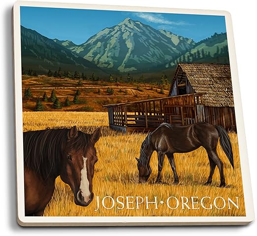 Amazon Com Lantern Press Joseph Oregon Horses And Barn Set Of