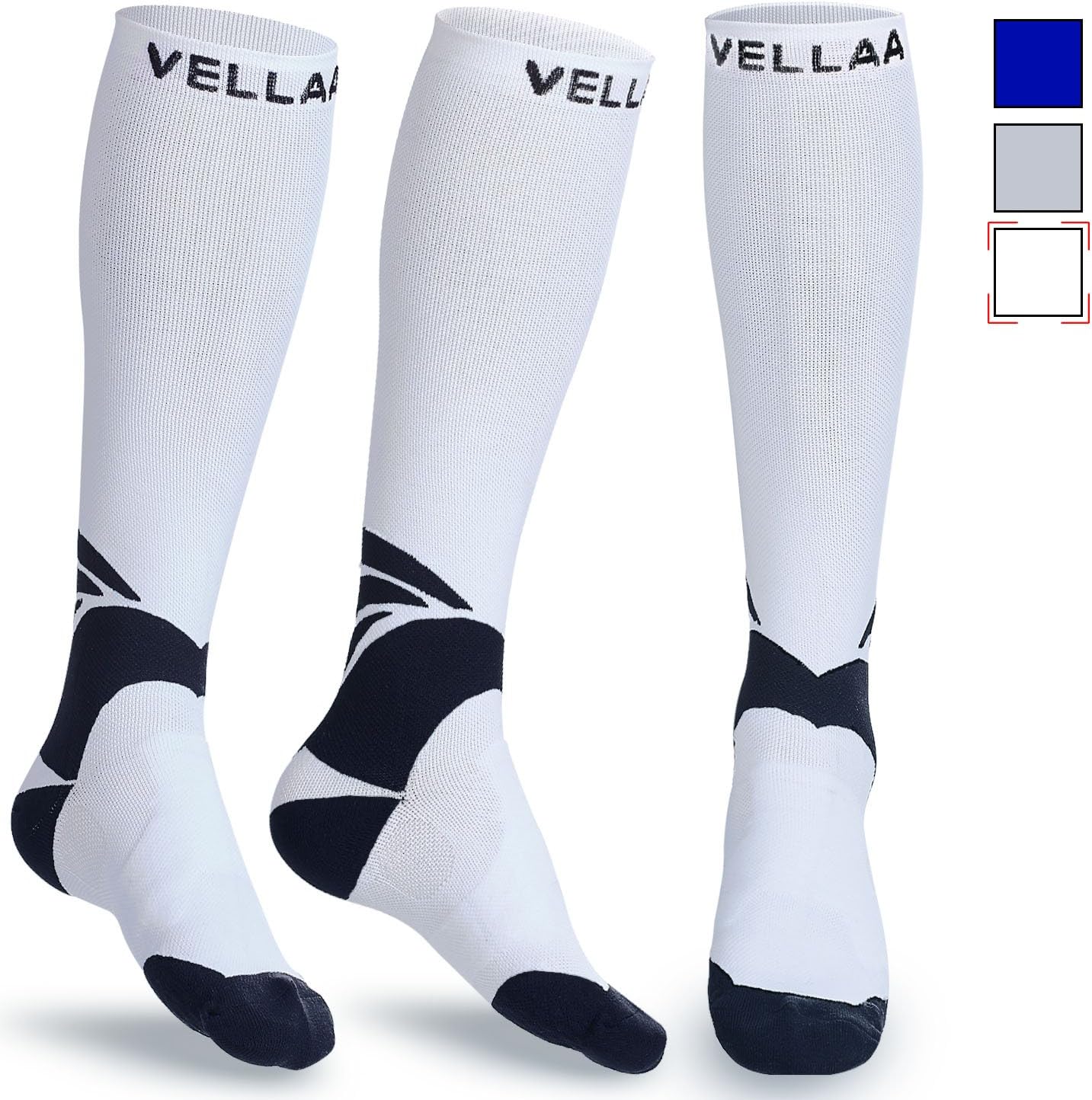 Compression Socks For Men and Women Graduated Athletic Sock Fit for Sports, Running, Nurses, Flight Travel, Maternity Pregnancy, Shin Splints, Varicose Veins