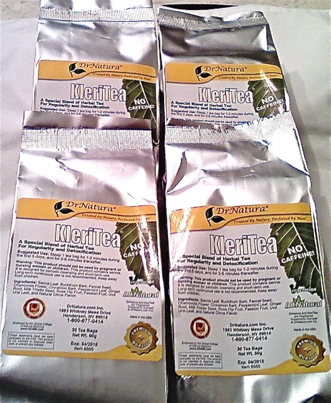 Amazon 4 Bags Of KLERI TEA From Dr Natura Colonix Program 