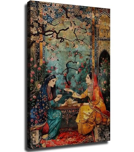 Poster Persiano In Miniatura A3 – Stampa Su Tessuto, Arredamento Parete Orientale