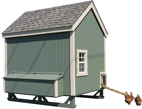 Amazoncom Little Cottage Company Colonial Gable Coop 6x8 Diy