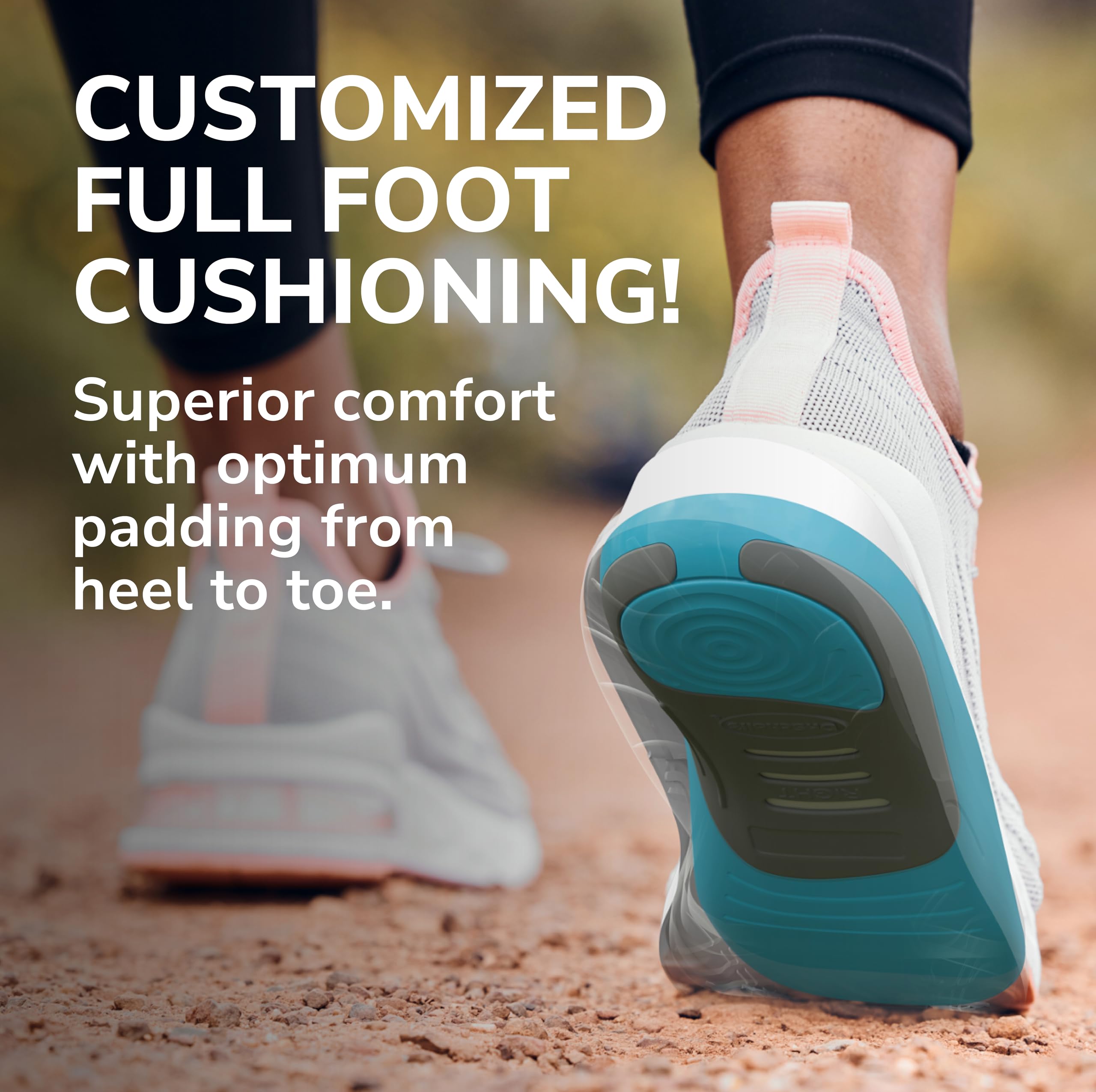 Dr. Scholl's Custom FiT Comfort – Plantar Fasciitis Insoles, Orthotics Shoe Inserts with Arch Support for Men & Women, Suitable for 220+ lbs, Stay on Your Feet All-Day with Optimum Cushioning, CF620